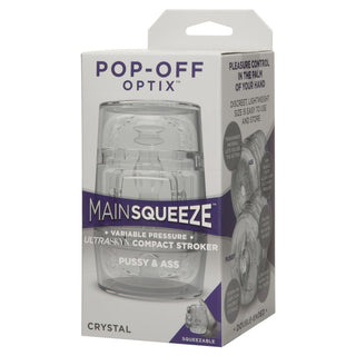 Main Squeeze POP-OFF OPTIX ULTRASKYN Compact Stroker PUSSY & ASS