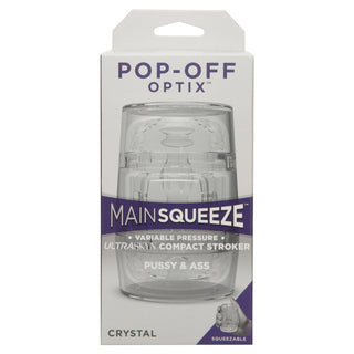 Main Squeeze POP-OFF OPTIX ULTRASKYN Compact Stroker PUSSY & ASS
