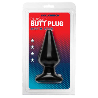 Doc Johnson Classic Butt Plug Smooth Large Black
