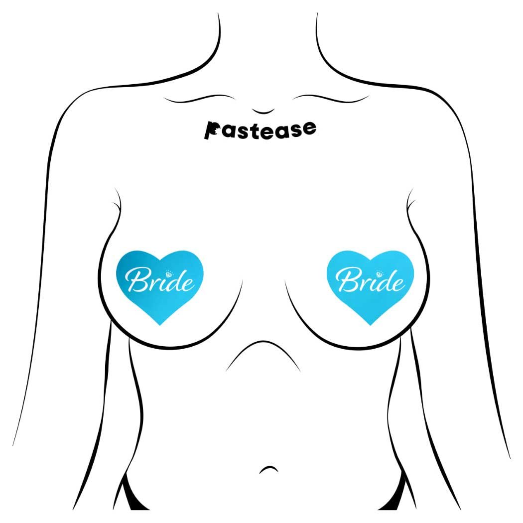 Pastease Love Bride Heart Nipple Pasties