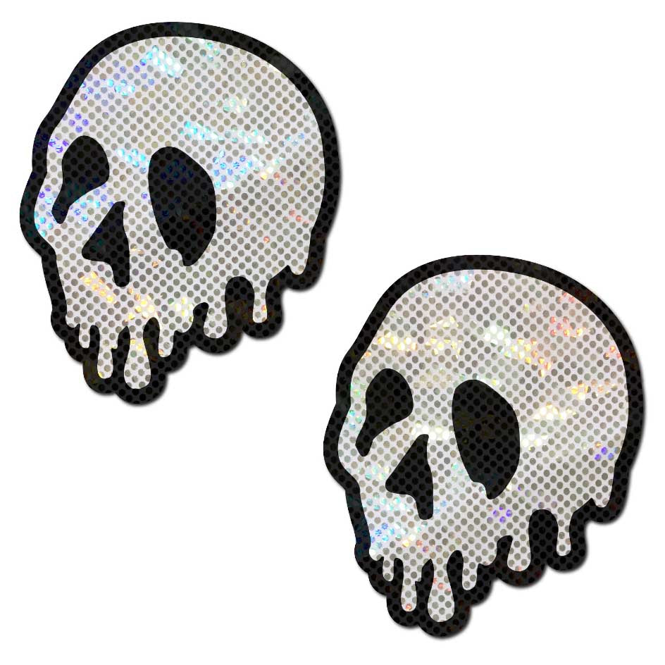 Pastease Shattered Glass Drip Skull Nipple Covers