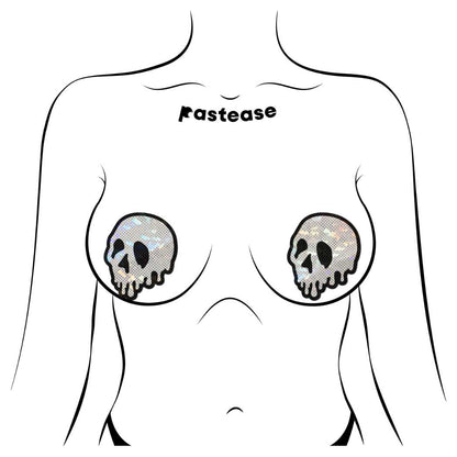 Pastease Shattered Glass Drip Skull Nipple Covers