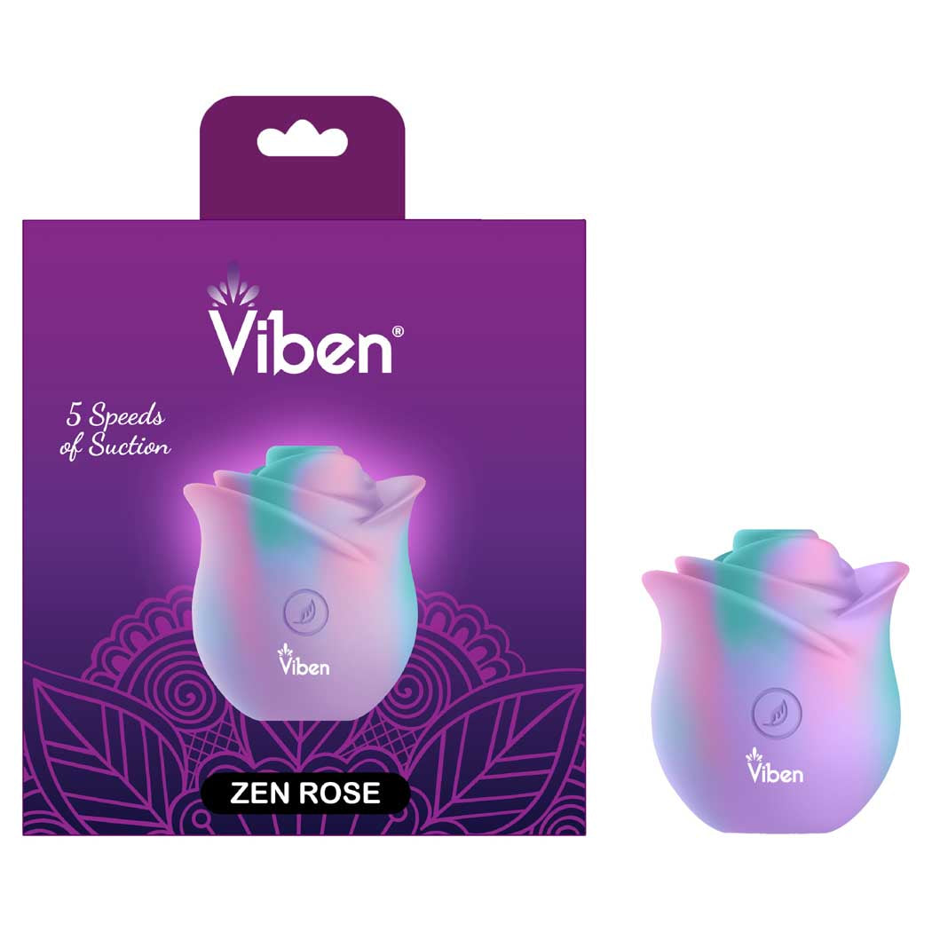 Viben Zen Rose Handheld Rose Clitoral and Nipple Stimulator