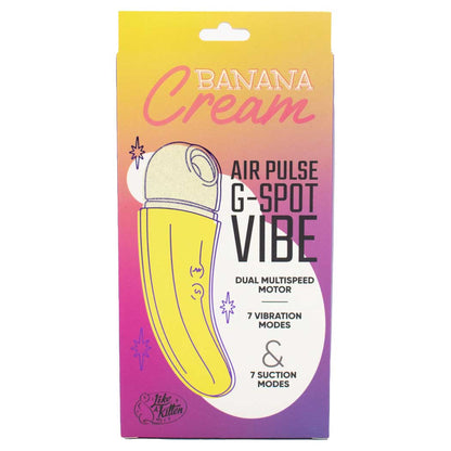 Like A Kitten Banana Cream Air Pulse & G-Spot Vibrator