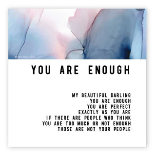 Warm Human You Are Enough Magnet