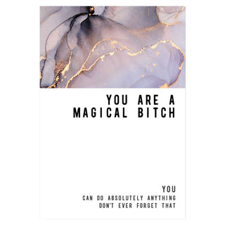 Warm Human Magical Bitch Greeting Card