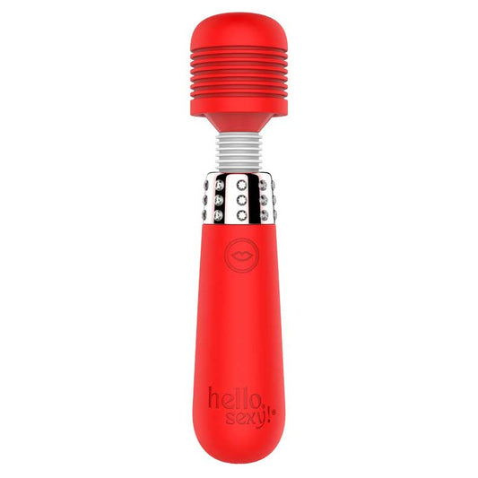 Hello Sexy Bling Bling Mini Wand Massager Tiger Lily