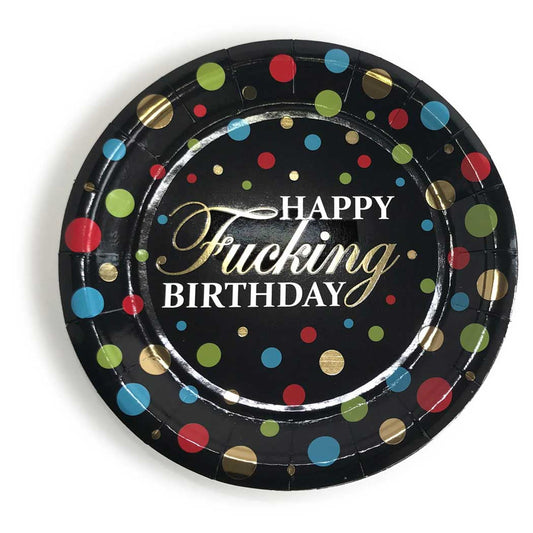 Candyprints Happy Fucking Birthday Plates