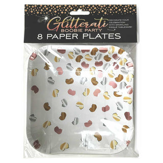 Candyprints Glitterati Boobie Party Plates