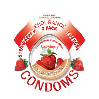 Endurance Flavored 3-Pack Condoms