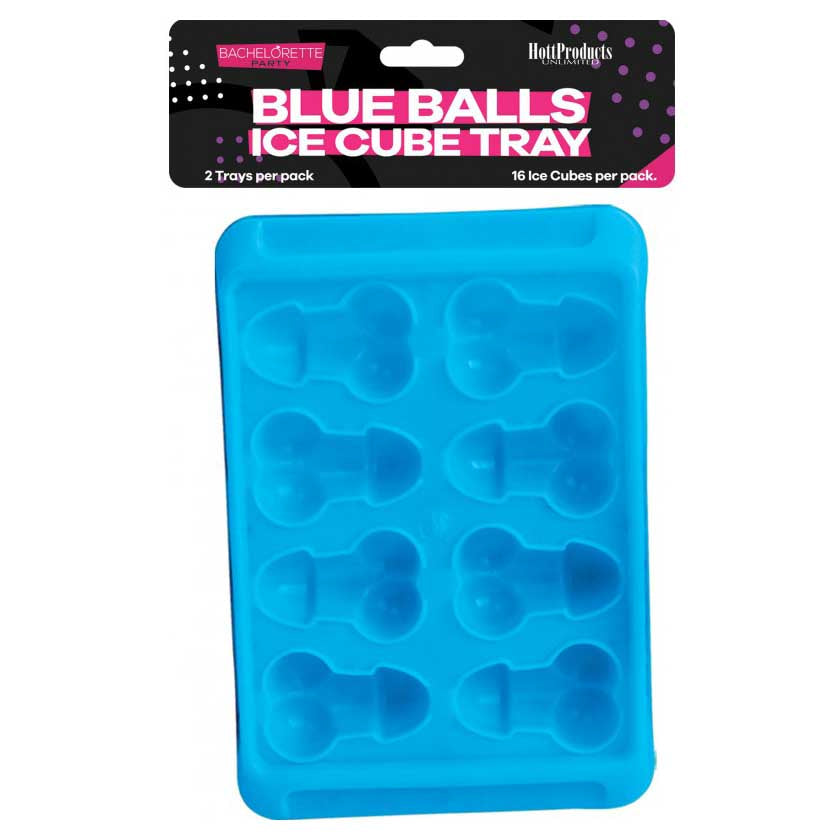 Blue Balls Penis And Balls Shaped Ice Cube Tray