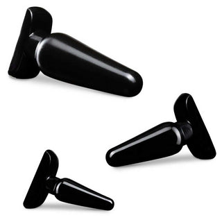 Anal Adventures Basic Kit Black Anal Plug