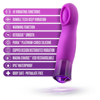 Blush Oh My Gem 5 Warming Gspot Vibrator Charm Amethyst