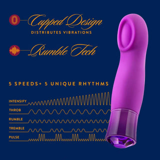 Blush Oh My Gem 5 Warming Gspot Vibrator Charm Amethyst