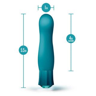 Blush Oh My Gem 5 Warming Gspot Vibrator Fierce Blue Topaz