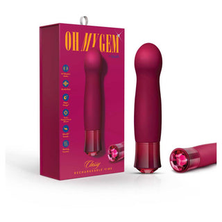 Blush Oh My Gem 5 Warming Gspot Vibrator Classy Garnet