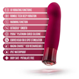 Blush Oh My Gem 5 Warming Gspot Vibrator Classy Garnet