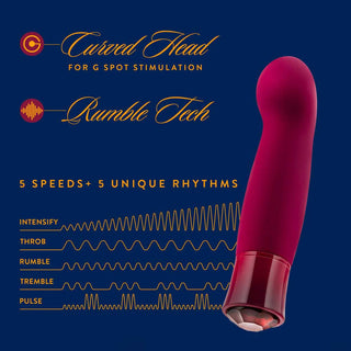 Blush Oh My Gem 5 Warming Gspot Vibrator Classy Garnet