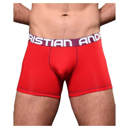Andrew Christian Almost Naked Cotton Boxer Red Small