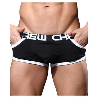 Andrew Christian Almost Naked Retro Pocket Boxer Black Xx Large