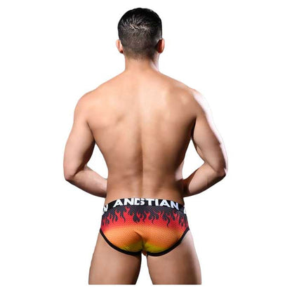 Andrew Christian Flames Mesh Brief With Almost Naked Small