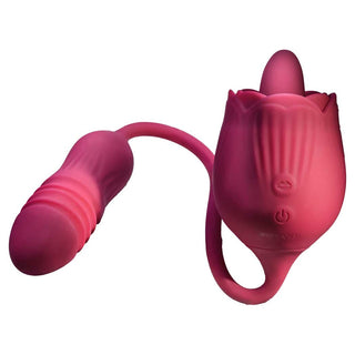 Evolved Novelties Wild Rose Thrusting and Flicking Vibrator