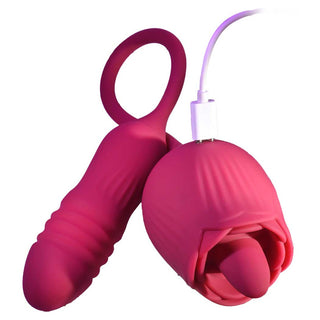 Evolved Novelties Wild Rose Thrusting and Flicking Vibrator