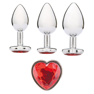 Whipsmart Heartbreaker Heart Crystal Metal Butt Plug