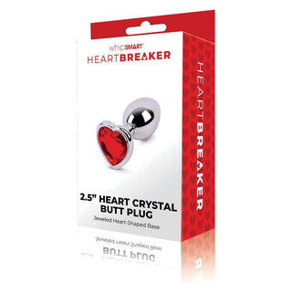 Whipsmart Heartbreaker Heart Crystal Metal Butt Plug