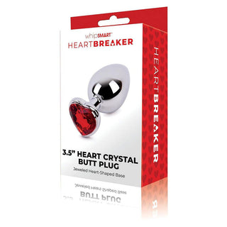 Whipsmart Heartbreaker Heart Crystal Metal Butt Plug