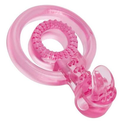 Bodywand Rechargeable Pink Duo Ring with Clit Ticklers
