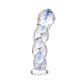 Prisms Soma Twisted Glass 5.75in Dildo - Clear