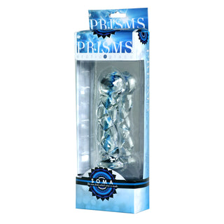 Prisms Soma Twisted Glass 5.75in Dildo - Clear