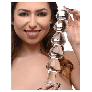 Master Series Drops Anal Link Glass Dildo