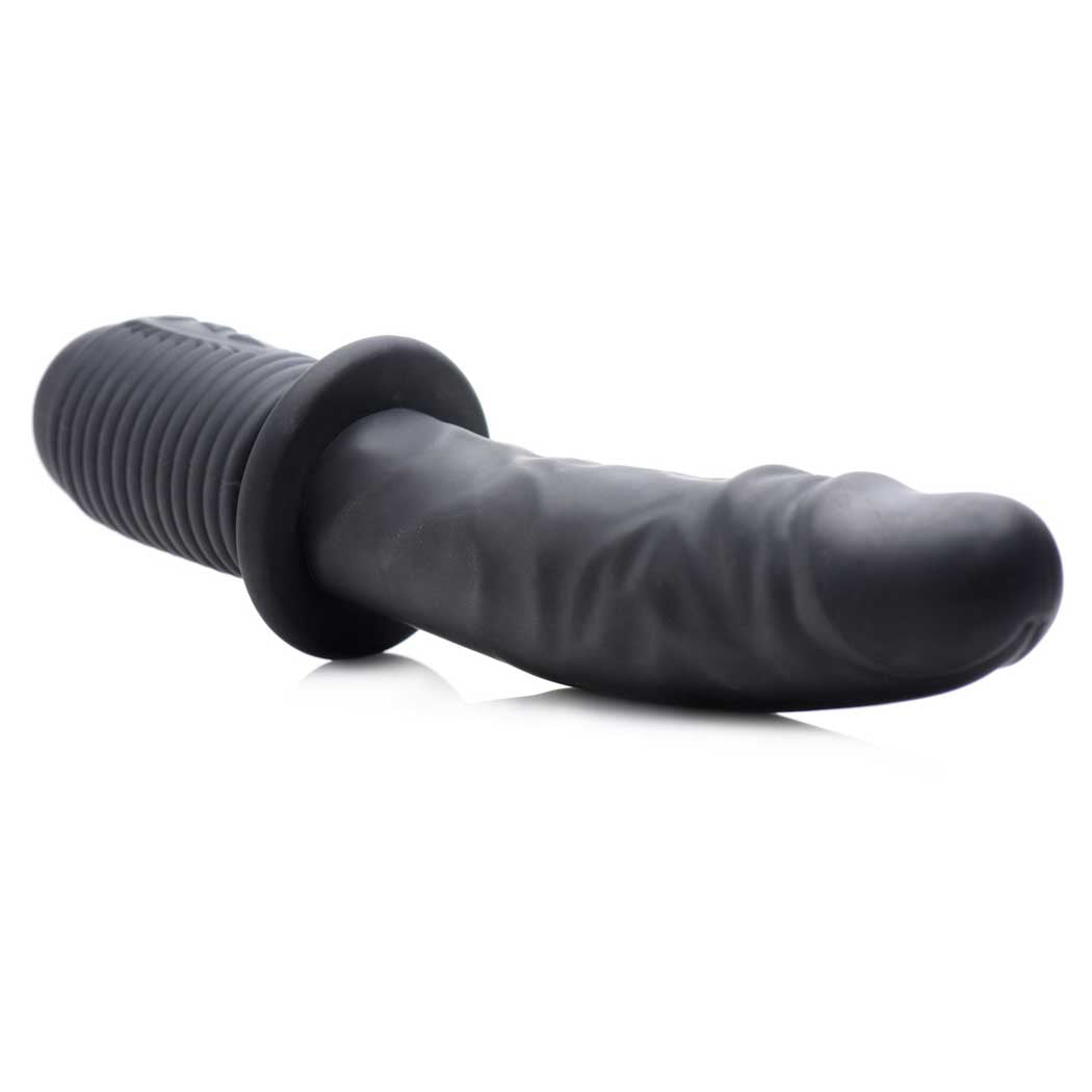 Master Series Power Pounder Vibrating And Thrusting Silicone Dildo