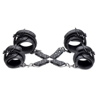 Master Series Concede Wrist And Ankle Restraint Set With Bonus Hog Tie Adaptor