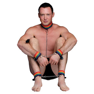 Master Series Kinky Pride Rainbow Bondage Set