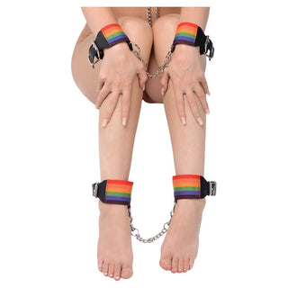 Master Series Kinky Pride Rainbow Bondage Set