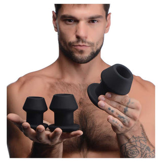 Master Series Gape Grommets 3 Piece Hollow Silicone Anal Dilator Set