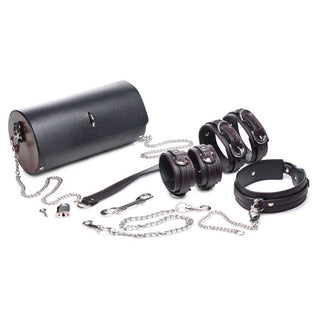 Master Series Kinky Clutch Black Bondage Set With Carrying Case