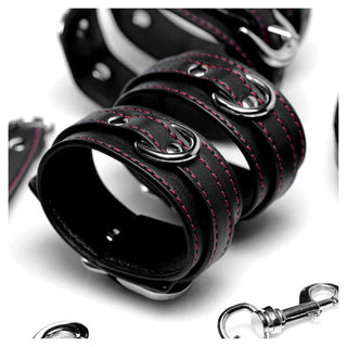 Master Series Kinky Clutch Black Bondage Set With Carrying Case