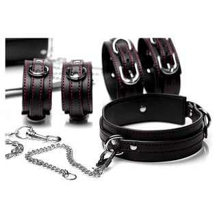 Master Series Kinky Clutch Black Bondage Set With Carrying Case