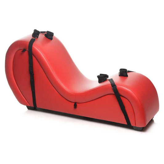 Master Series Kinky Couch Sex Chaise Lounge With Love Pillows Red