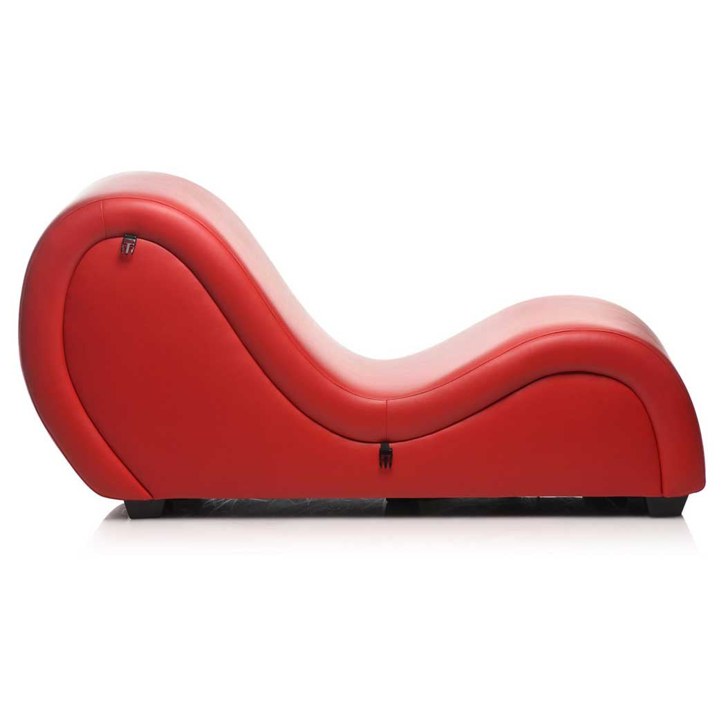 Master Series Kinky Couch Sex Chaise Lounge With Love Pillows Red