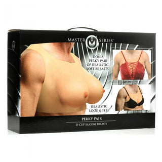 Master Series Perky Pair D Cup Silicone Breasts