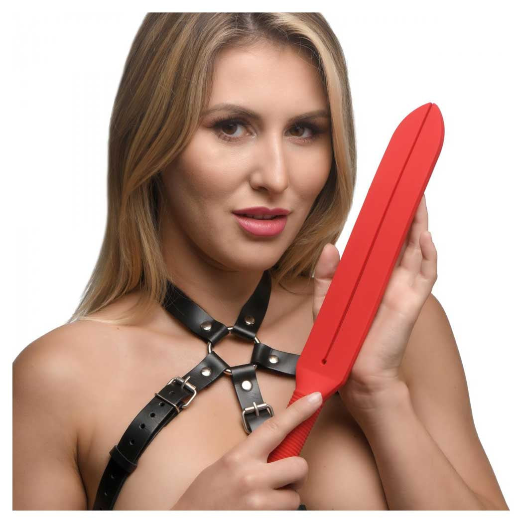 Master Series Stung Silicone Tawse Red