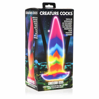 Creature Cocks Unicorn Kiss Unicorn Tongue Glow-In-The-Dark Silicone Dildo