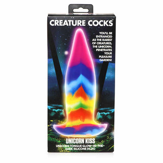 Creature Cocks Unicorn Kiss Unicorn Tongue Glow-In-The-Dark Silicone Dildo