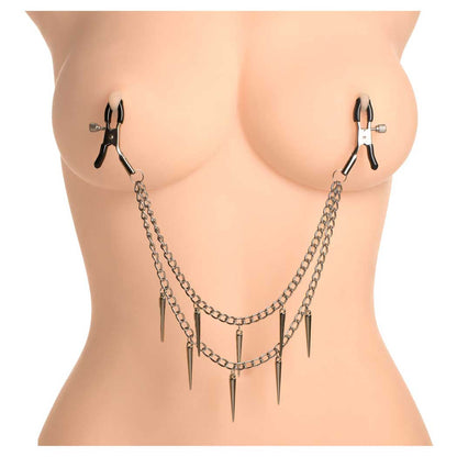 Master Series Daggers Double Chain Nipple Clamps