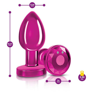 Cheeky Charms Vibrating Butt Plug Pink Medium